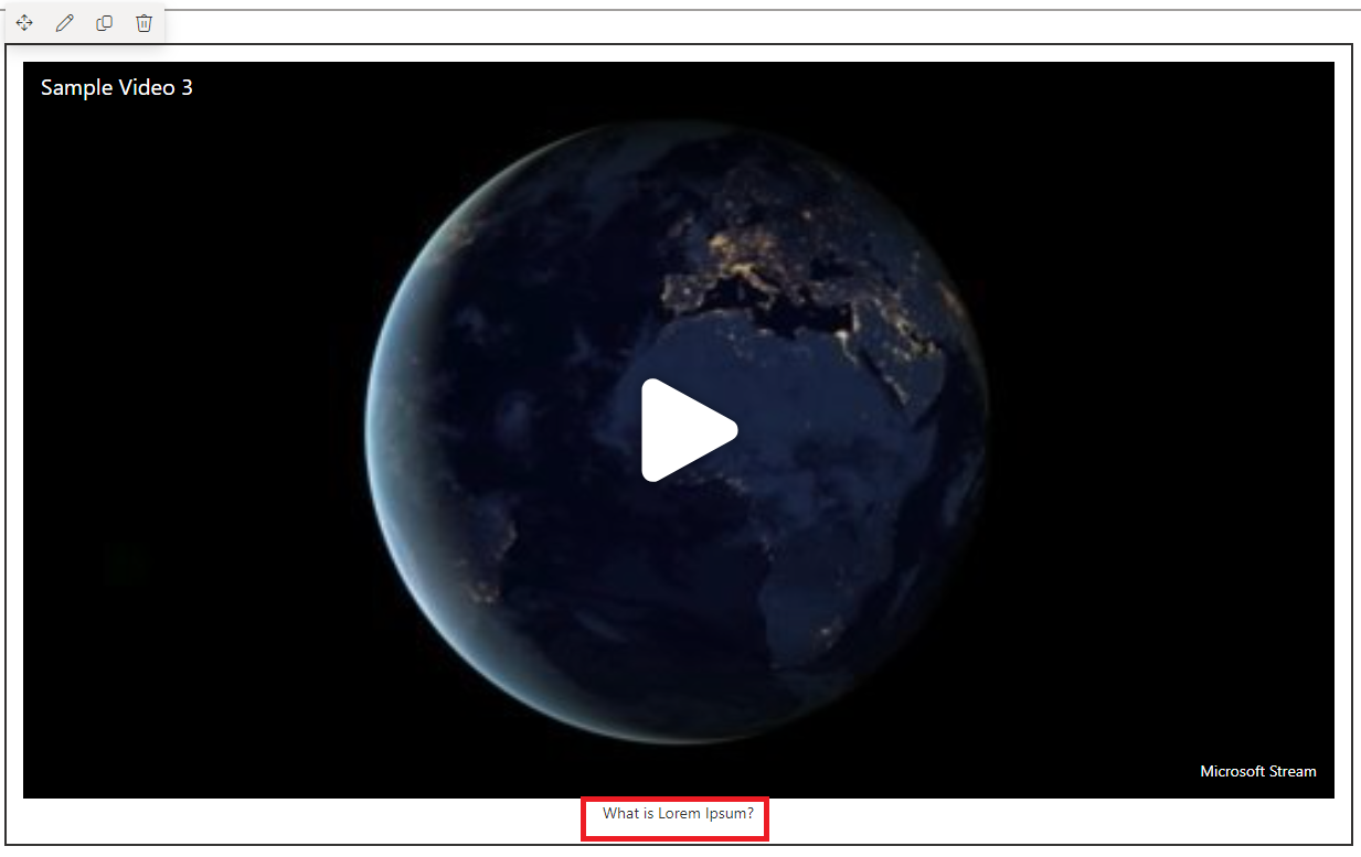 Video Embed using File Viewer webpart in SharePoint Online Modern Page